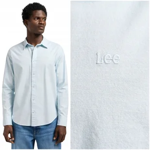 Lee PATCH SHIRT Dew elastyczna bawełniana koszula męska małe logo XL - LEE - Koszule damskie Lee PATCH SHIRT Dew elastyczna bawełniana koszula męska małe logo XL - LEE - Koszule damskie - miniaturka - grafika 1