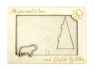 Buldog angielski ramka na zdjęcie z psem grawer - Ramki na zdjęcia Buldog angielski ramka na zdjęcie z psem grawer - Ramki na zdjęcia - miniaturka - grafika 1