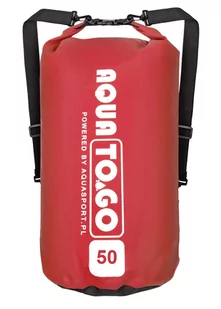 MOCNY Worek wodoszczelny AQUA TO.GO 50L - Czerwony - Żeglarstwo - miniaturka - grafika 1