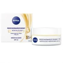 Nivea PRZECIWZMARSZCZKOWY + REWITALIZUJĄCY KREM NA DZIEŃ SPF15 55+ zakupy dla domu i biura! 54430376 - Kremy do twarzy - miniaturka - grafika 1