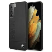 Etui i futerały do telefonów - BMW Signature Logo Imprint Etui na Samsung Galaxy S21+ PLUS czarny BMW000327 - miniaturka - grafika 1