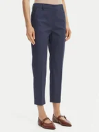 Spodnie damskie - Weekend Max Mara Spodnie materiałowe Cecco 2615131082 Granatowy Regular Fit - miniaturka - grafika 1