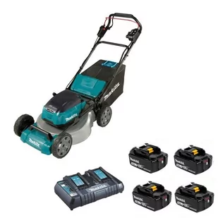 Makita DLM465PT4 akumulatorowa kosiarka do trawy z napędem 46 cm 2x18V 4x5,0Ah Li-Ion - Kosiarki - miniaturka - grafika 1