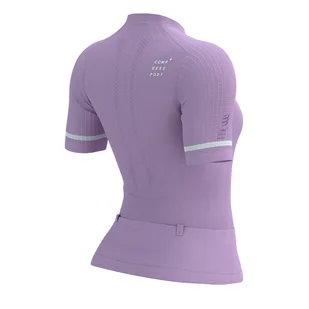 COMPRESSPORT Koszulka kompresyjna do biegania damska TRAIL POSTURAL SS TOP lupine - Koszulki sportowe męskie - miniaturka - grafika 4