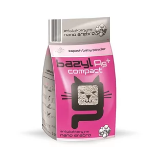 Bazyl Ag+ Compact Baby Powder 10L - Żwirek dla kotów - miniaturka - grafika 1