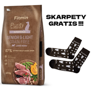 Sucha karma dla psów - FITMIN Purity Senior Grainfree Light Lamb 12kg + SKARPETY GRATIS !!! - miniaturka - grafika 1