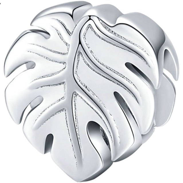 CHARMS LIŚĆ LISTEK srebro 925 koralik