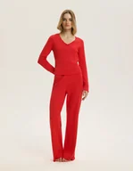 Piżamy damskie - Piżama damska Intimacy Bloovii czerwony S - miniaturka - grafika 1