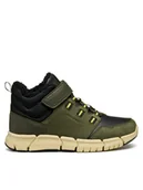 Buty dla chłopców - Geox Trzewiki J Flexyper B Abx J949XA 032ME C0498 S Khaki - miniaturka - grafika 1