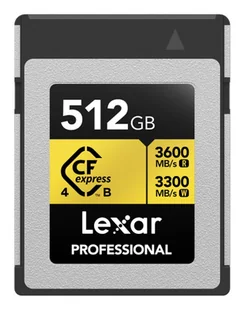 Lexar LCXEXP4512G-RNENG pamięć flash 512 GB CFexpress typ B - Karty pamięci - miniaturka - grafika 1