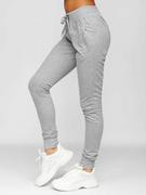 Spodnie sportowe damskie - Szare spodnie dresowe damskie Denley CK-01 - miniaturka - grafika 1