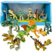 Figurki dla dzieci - KinderSafe Zwierzęta gumowe Dinozaury 6 sztuk W2902/6 - miniaturka - grafika 1