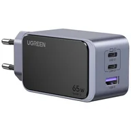 Ładowarki do telefonów - Ładowarka sieciowa Ugreen Nexode Air 65W, USB + 2x USB-C (szara) - miniaturka - grafika 1