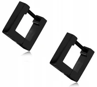 Kolczyki - HUGGIE Kwadrat Kolczyki Do Uszu Gothic Punk STAL - miniaturka - grafika 1