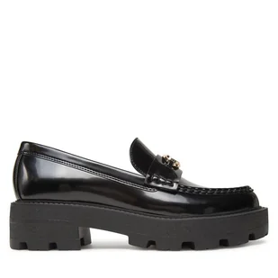 Loafersy Guess FLTYNK ELE14 Czarny - Półbuty damskie - miniaturka - grafika 1