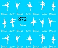 Ozdoby do paznokci - Naklejki wodne na paznokcie - nr 872 - miniaturka - grafika 1