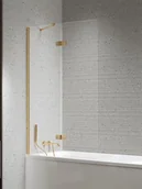 Parawany nawannowe - Parawan wannowy kolor złoty szczotkowany lewy 100x150 P-0245-WL Nesta Gold Brushed New Trendy - miniaturka - grafika 1