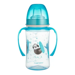 CANPOL BABIES KUBEK TRENINGOWY NIEKAPEK 240ml 6m+ - Butelki dla niemowląt - miniaturka - grafika 1