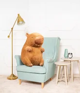 Maskotki i pluszaki - MIŚ GUSTAW DUŻA KAPIBARA PETER MASKOTKA PLUSZAK PRZYTULANKA BRĄZOWA - 80cm - miniaturka - grafika 1