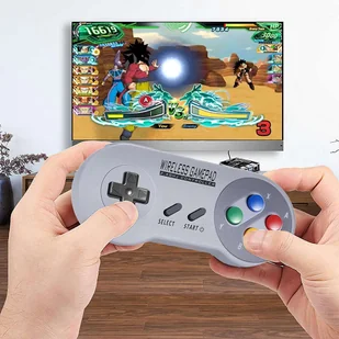 Bezprzewodowy Kontroler Gamepad Retro Alogy do PC macOS Android Szary - Kontrolery gier na PC - miniaturka - grafika 7