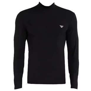 Emporio Armani Męska bluza męska Soft Modal, czarny, M - Bluzy męskie - miniaturka - grafika 1