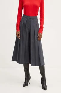 Silvian Heach spódnicospodnie JULIA kolor szary szerokie high waist GPA24292PA - Spodnie damskie - miniaturka - grafika 1