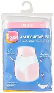 Odzież ciążowa - TIGEX Tigex 3 + 1 majtki jednorazowe Biały  l - grafika 1