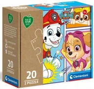 Puzzle - Clementoni Puzzle 2x20 play for future Psi patrol 24782 - miniaturka - grafika 1