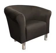 Fotele - ATOS Fotel Milo MG05 nogi chrom brąz - miniaturka - grafika 1