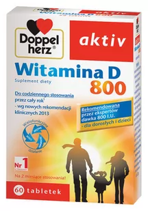 Queisser Pharma Doppelherz Aktiv Witamina D 800 60 szt. - Witaminy i minerały - miniaturka - grafika 1