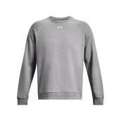 Bluzy męskie - Bluza męska UNDER ARMOUR Sportowa Rival Fleece Crew Szara - miniaturka - grafika 1