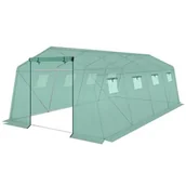 Szklarnie ogrodowe - SZKLARNIA TUNEL OGRODOWY 300x600x200CM ZIELONY - miniaturka - grafika 1