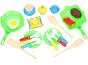 Zabawki AGD - ElektroStator Zastawa komplet śniadaniowy dla kucharza sztućce akcesoria Y185 Y185 - miniaturka - grafika 1