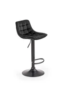 Taborety i hokery - Hoker Plaid czarny/czarny - miniaturka - grafika 1