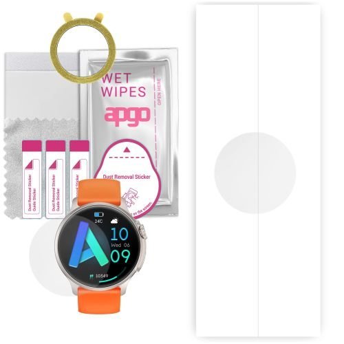 1x folia hydrożelowa ochronna do Rubicon RNCF12 - apgo Smartwatch Hydrogel Protection Ochrona na ekran smartwatcha
