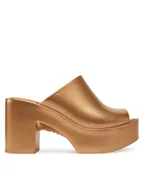 Klapki i japonki damskie - Melissa Klapki Melissa Mule Hype Metallic Ad 36497 Złoty - miniaturka - grafika 1