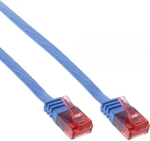 InLine Ultraslim Patchcable U/UTP, Cat.6, niebieski, 7m 71607B - Patchcordy - miniaturka - grafika 1