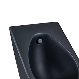 Pisuar wiszący Faneco stal szlachetna matowa czarny N13004BL - Akcesoria medyczne - miniaturka - grafika 4