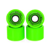 Akcesoria do skatingu - SMJ Kółka do deskorolki plastikowej 60x45mm 4 szt. zielone K2926-0 - miniaturka - grafika 1
