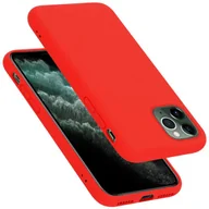 Etui i futerały do telefonów - Pokrowiec Do Apple iPhone 11 PRO MAX Etui w LIQUID CZERWONY TPU Silikon Case Cover Obudowa Ochronny Cadorabo - miniaturka - grafika 1