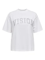 Koszulki i topy damskie - ONLY Koszulka w kolorze białym - miniaturka - grafika 1