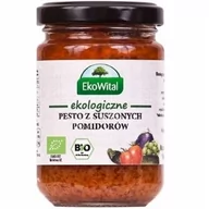 Sosy w słoikach - EkoWital Pesto z pomidorów suszonych na słońcu BIO 140 g - miniaturka - grafika 1