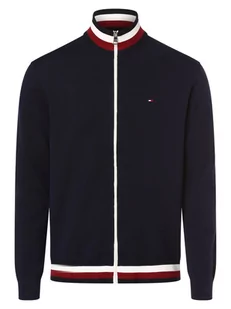 Tommy Hilfiger - Kardigan męski, niebieski - Swetry męskie - miniaturka - grafika 1