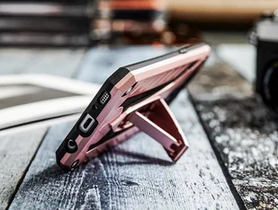 Zizo Static Cover Pancerne etui iPhone X z podstawką (Rose Gold/Black) - Etui i futerały do telefonów - miniaturka - grafika 9