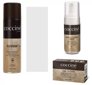 Coccine zestaw do renowacji zamszu i nubuku pianka, gumka, ravvivant bezbarwny 01 - Środki do obuwia i ubrań - miniaturka - grafika 1