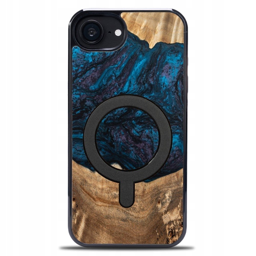 Bewood Drewniane etui do iPhone 16e, Unique Planets Neptun do MagSafe