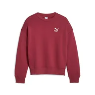 Bluzy damskie - Bluza damska Puma CLASSICS OVERSIZED TR bordowa 62140822-36 - miniaturka - grafika 1