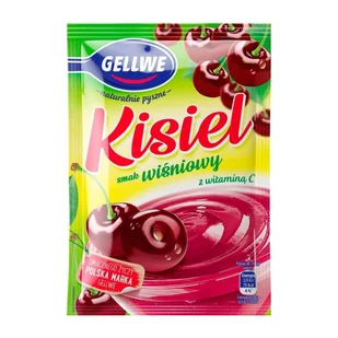 Gellwe Kisiel smak wiśniowy 38 g - Kisiel - miniaturka - grafika 1