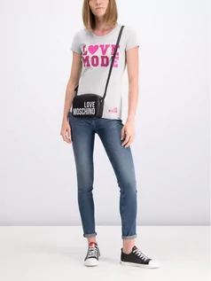 Koszulki i topy damskie - Love Moschino T-Shirt W4B194VE2065 Slim Fit 40, 42, 44, 46 - grafika 1