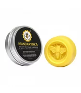 Balsamy i kremy do ciała - Miodowa Mydlarnia, Balsam do ciała w kostce Mandarynka z woskiem pszczelim, 40 g - miniaturka - grafika 1
